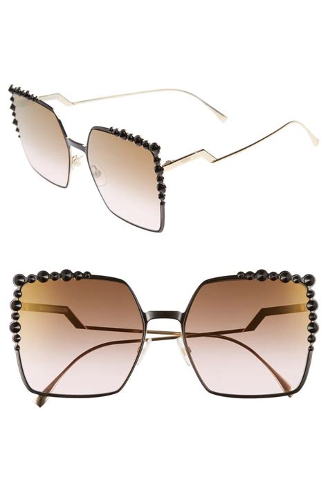 fendi 60mm gradient cat eye sunglasses